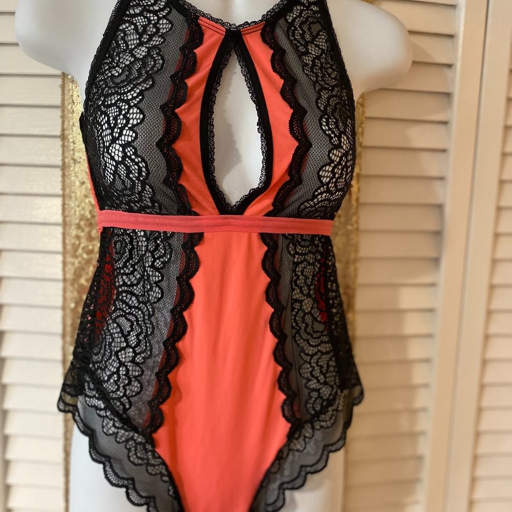 Black & Coral Lingerie